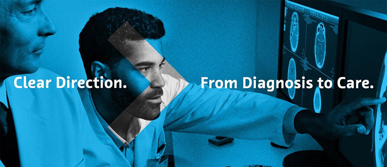 Patient information header image: Clear Direction. From diagnosis to care.